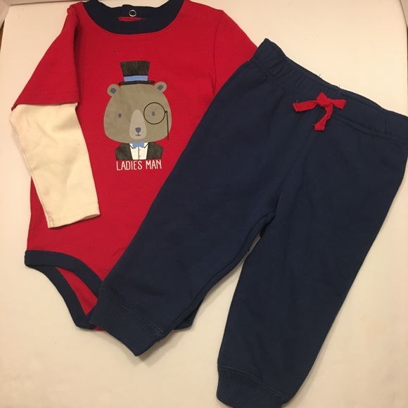 3/$20 💞NWOT 2 piece “Ladies Man” Set - Picture 1 of 3